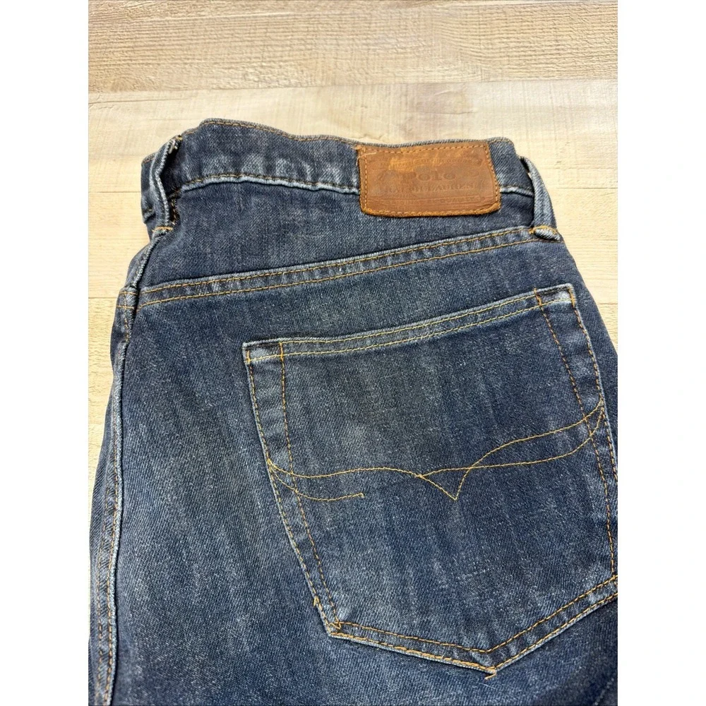 Polo Ralph Lauren Men's Dark wash denim jeans classic fit 100% cotton size 34x32
